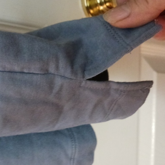 COPY - Womens Cable & Gauge Tunic Hoodie Top Sz.Lg. Blue Zip 20"Pit to Pit Leng… - Picture 5 of 10